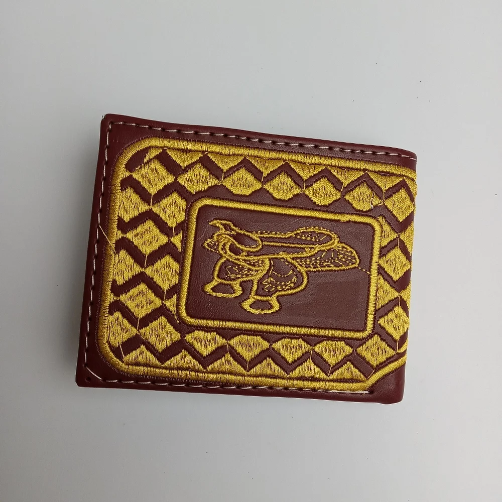 Men's Western Wallet Genuine‎ Leather Hand Crafted Bifold Cowboy Rodeo Wallet